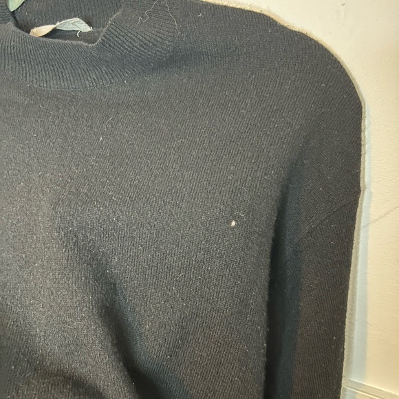 Everlane Black Cashmere Mockneck Sweater - Picture 5 of 6